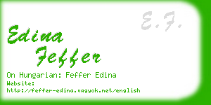 edina feffer business card
